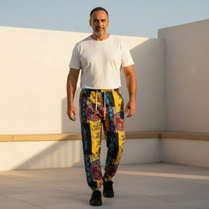 Pantalon Jogger Ethnique Coloré imprimé Tribal Tendance Bohème - pantalons de sport homme GoHappy