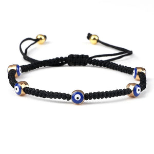 Bracelets Porte-Bonheur Evil Eye en Tissu Tressé - Bracelets Porte-Bonheur GoHappy
