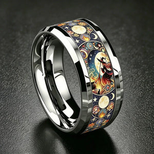 Moon Witch bague acier inoxydable lune sorcière - bague femme GoHappy