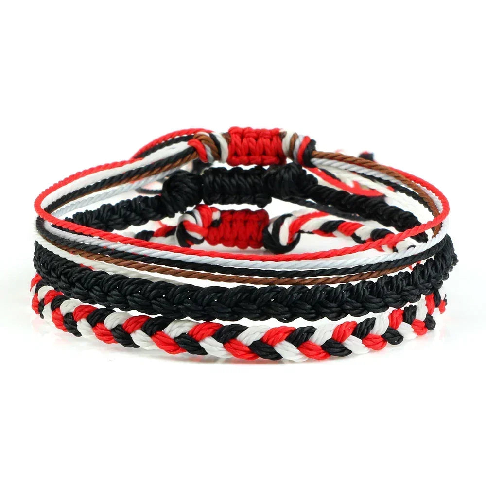 Bracelet Lhassa sable cordon tressé porte-bonheur réglable - bracelets amitié GoHappy