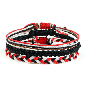 Bracelet Lhassa sable cordon tressé porte-bonheur réglable - bracelets amitié GoHappy