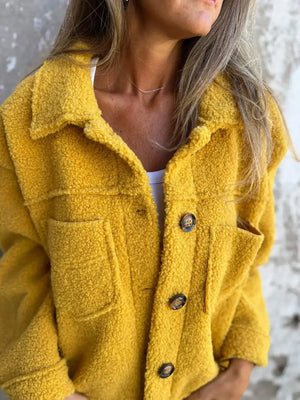 Oslo Cozy veste teddy chic d’automne - veste cardigan GoHappy