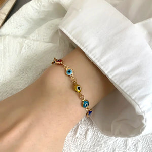 Bracelet Mauvais Œil Protection Porte-Bonheur Perles Bohème Femme - bracelet femme GoHappy