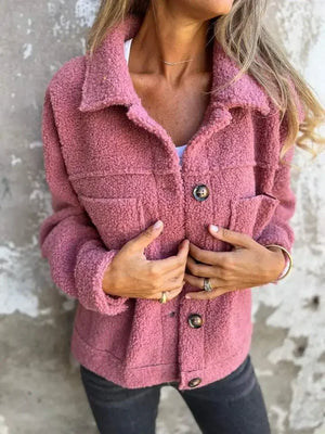 Oslo Cozy veste teddy chic d’automne - veste cardigan GoHappy