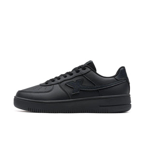 baskets homme cuir noir semelle plateforme sneakers tendance GoHappy France