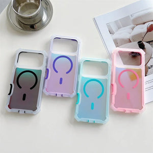 Neon coque iPhone 17 couleur changeante MagSafe - coque pour smartphone GoHappy