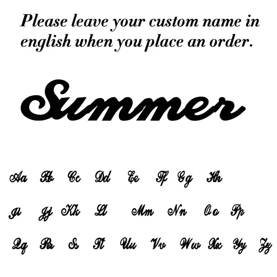 Collier Prénom sur Mesure Femme Or Argent Bijou Romantique Chic