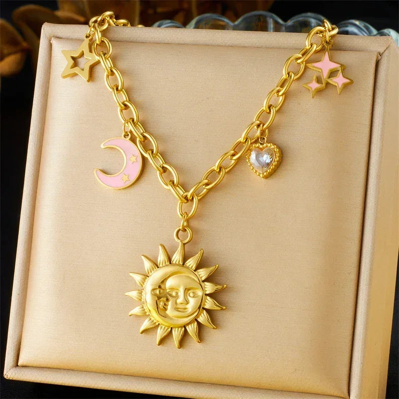 Colliers Costa Luz soleil coquillage perles dorées - colliers GoHappy