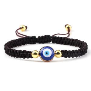 Bracelets Porte-Bonheur Evil Eye en Tissu Tressé - Bracelets Porte-Bonheur GoHappy