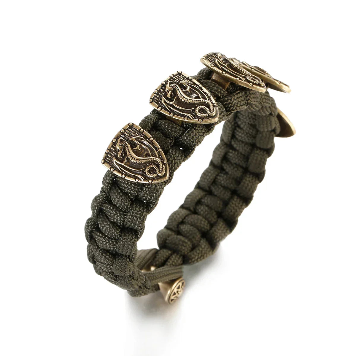 Bracelet Homme Viking Nordique Tressé Main Crâne Punk Antique - GoHappy France - bracelet homme GoHappy