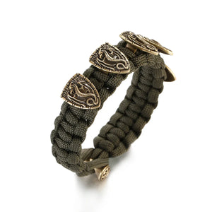 Bracelet Homme Viking Nordique Tressé Main Crâne Punk Antique - GoHappy France - bracelet homme GoHappy