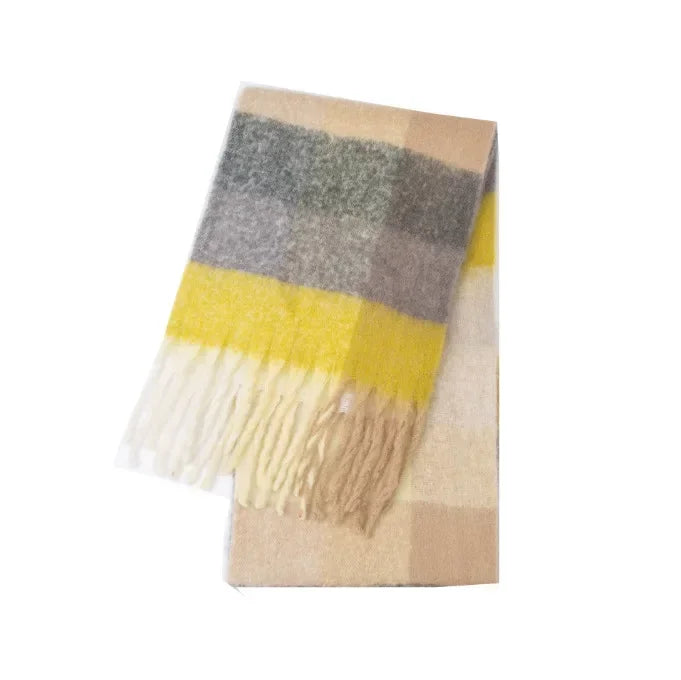 Echarpe Douce Rainbow Hiver - Cachemire et Style Bohème - écharpe GoHappy