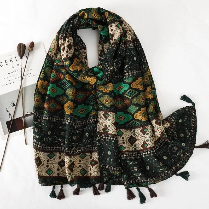 64 Foulards en Coton Look Décontracté et Chic - foulard GoHappy