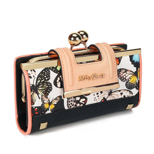 Portofino Bloom portefeuille femme fleuri chic multifonction - portefeuille GoHappy