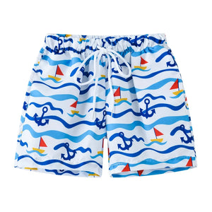 Short Bain Enfant Garçon Imprimé Coloré Plage Été 2 à 8 Ans - boxer de bain GoHappy