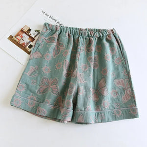 Short de Nuit Japonais en Coton pour Femme - Tissu Léger et Respirant - pyjama GoHappy