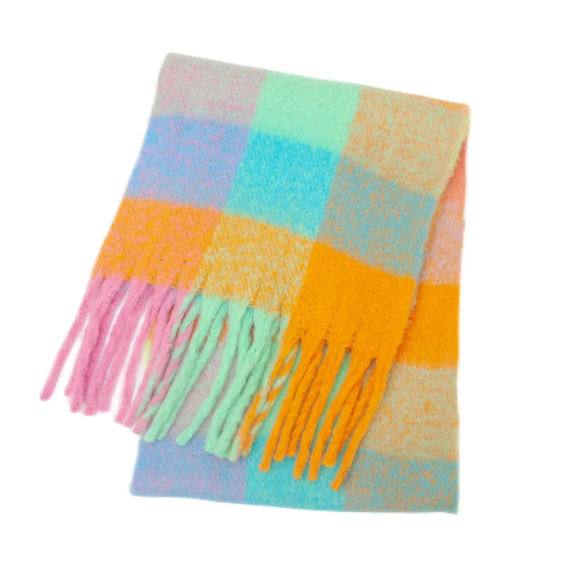 Echarpe Douce Rainbow Hiver - Cachemire et Style Bohème - écharpe GoHappy