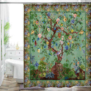 Rideau Douche Inspirant Nature Plantes 26 Designs Multi-Tailles - rideaux de douche GoHappy