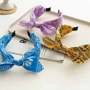 Boho Bow bandeau cheveux femme Paisley - bandana GoHappy