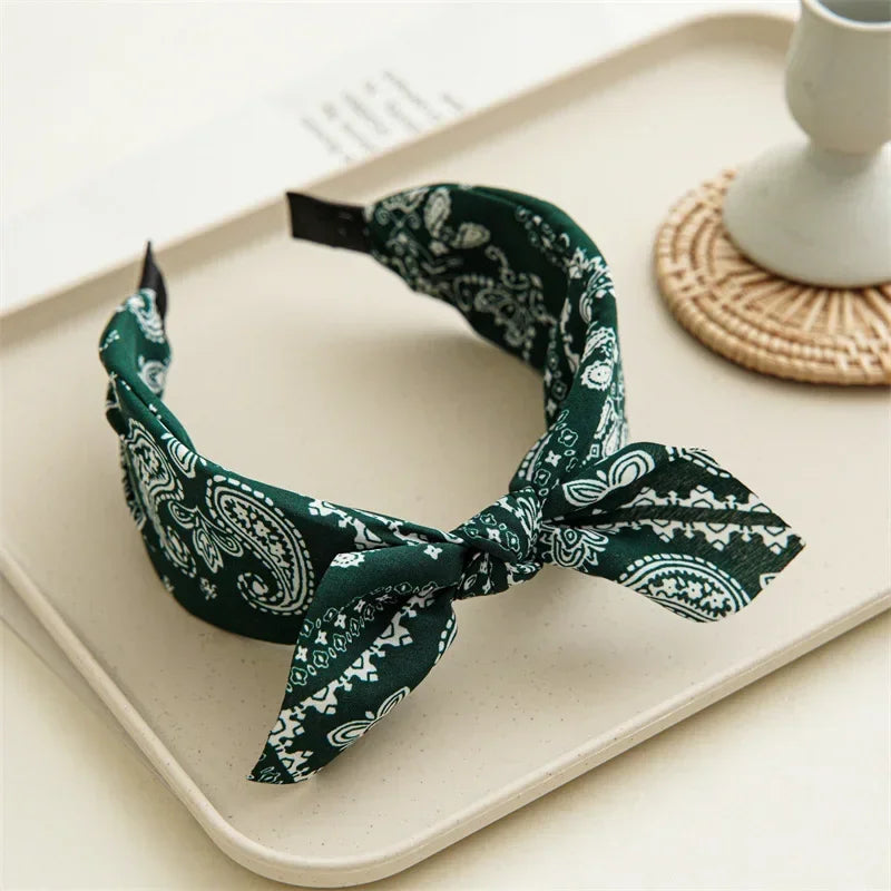 Boho Bow bandeau cheveux femme Paisley - bandana GoHappy
