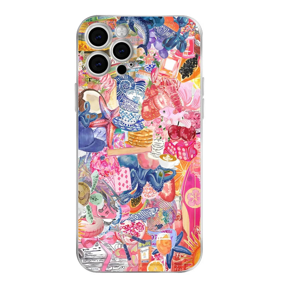 Coque iPhone Girly Amore vibes pastel et estivales