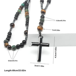 Collier Rosary en Pierres Naturelles Uniques - Bijou Collier GoHappy