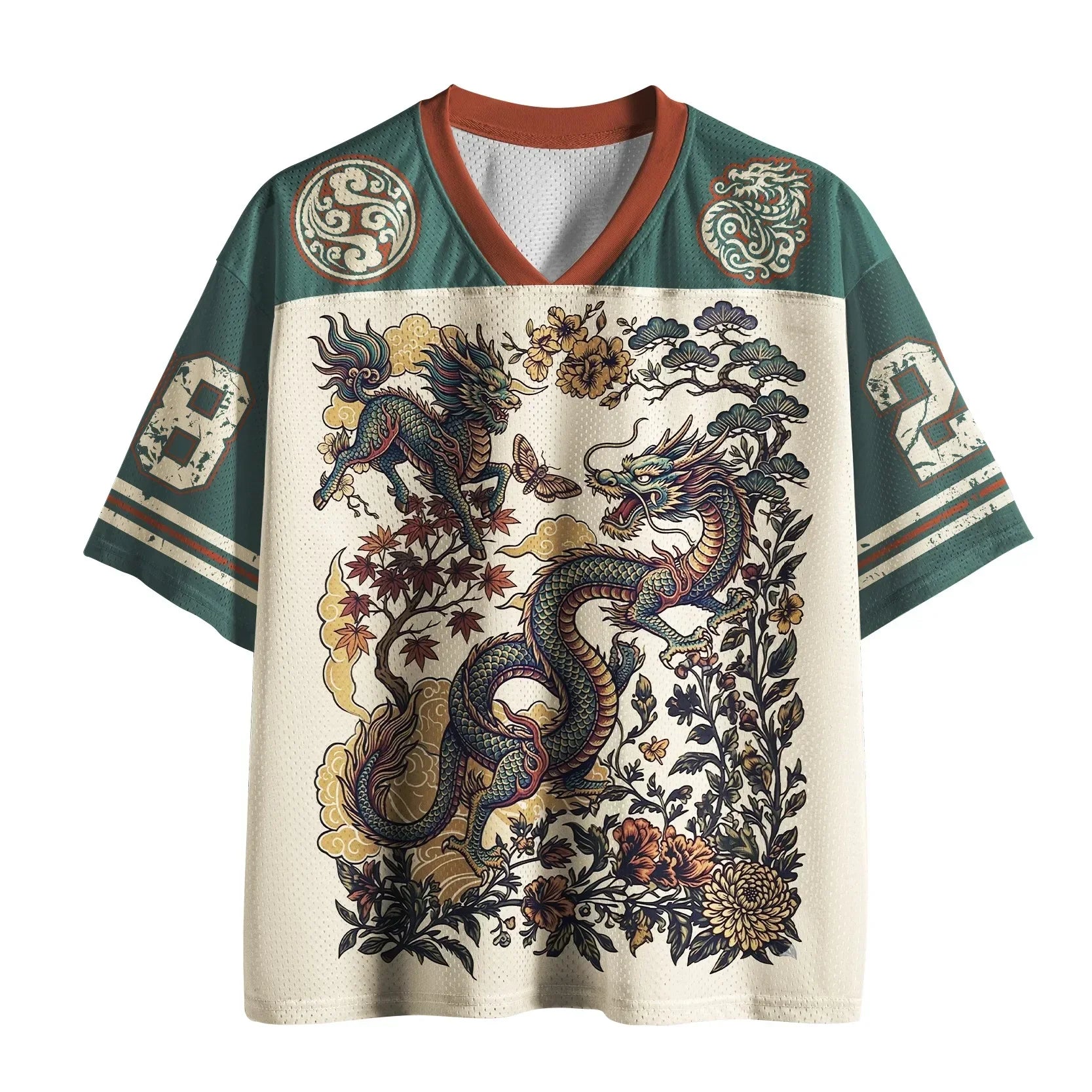 Kyoto Legends T-shirts homme col V motifs japonais - t-shirt homme GoHappy