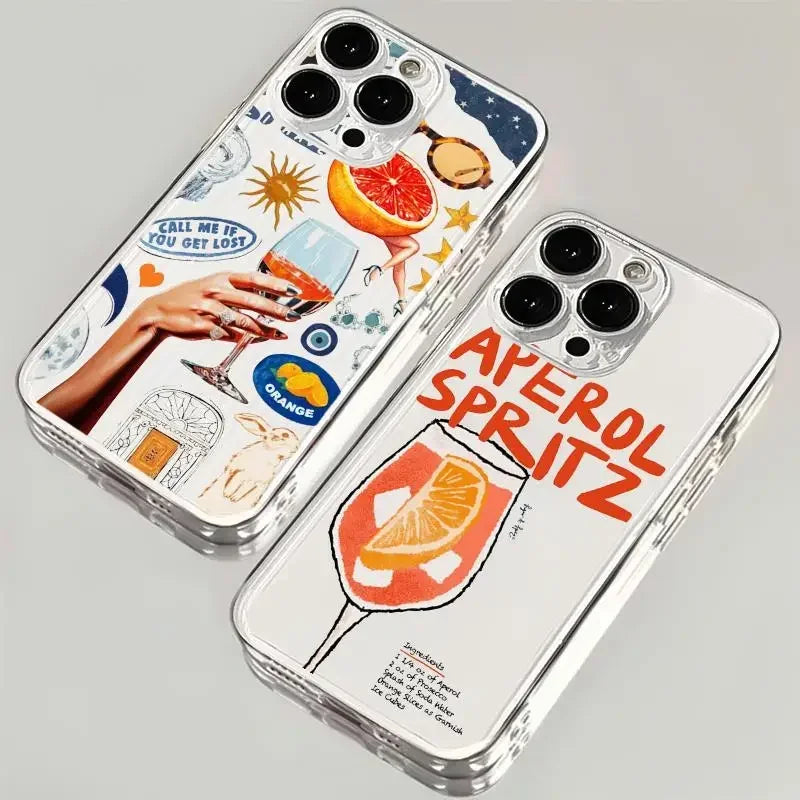 Coque iPhone Aperol Spritz Terrazza - coque pour smartphone GoHappy