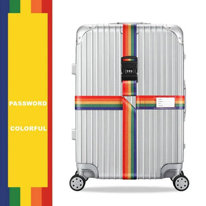 Sangle croisée avec ou sans code antivol Embarquement bagages - sangle de bagage GoHappy