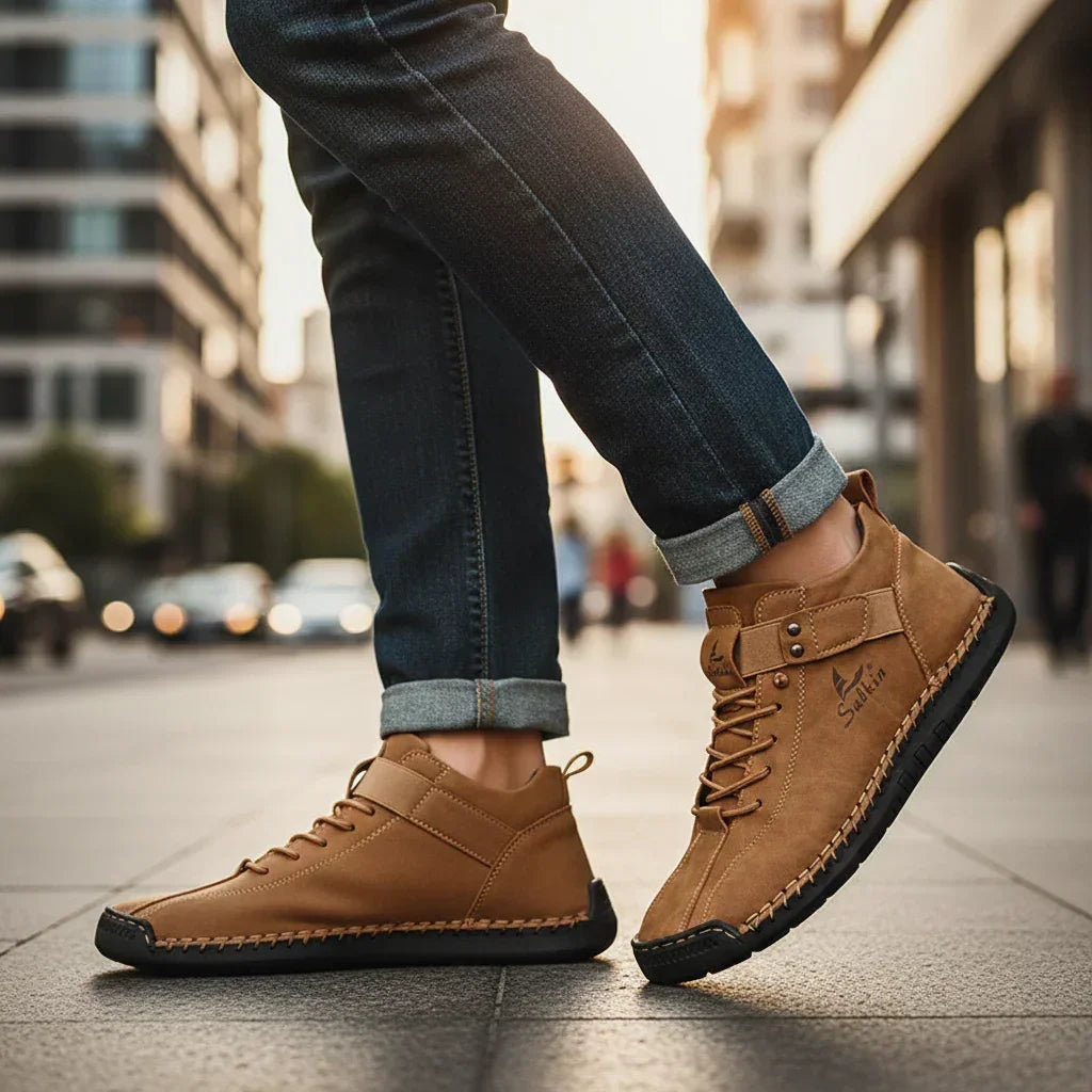 Bristol Edge baskets montantes homme cuir respirant - chaussures homme GoHappy
