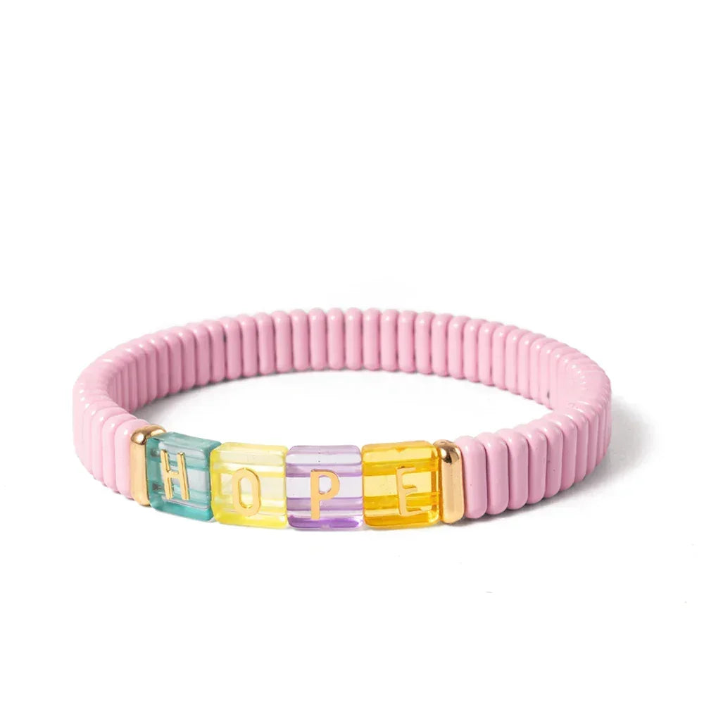 Candy Love bracelet femme élastique bohème coloré - bracelet femme GoHappy