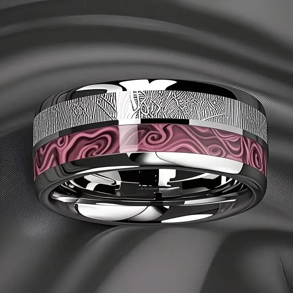 Nature Mood bague unisexe 8 mm - bague GoHappy