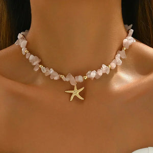 Ocean Charm collier femme coquillage bohème chic - collier GoHappy