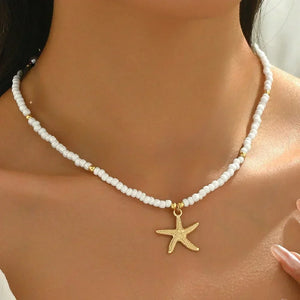 Ocean Charm collier femme coquillage bohème chic - collier GoHappy