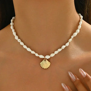 Ocean Charm collier femme coquillage bohème chic - collier GoHappy