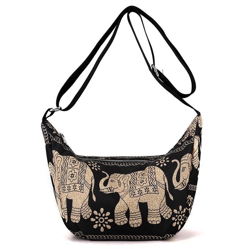 Sac à Bandoulière Motif Floral pour Femme - Style Élégant et Compact - Sac à main GoHappy