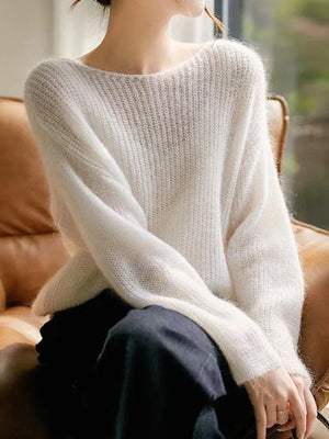 Polar Grace pull femme col rond cachemire - pull-over femme GoHappy