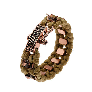 Bracelet Homme Viking Nordique Tressé Main Crâne Punk Antique - GoHappy France - bracelet homme GoHappy