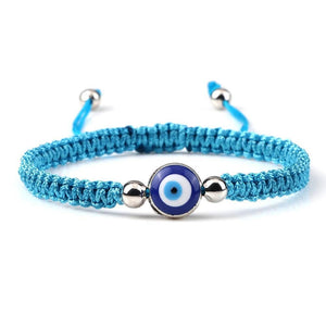 Bracelets Porte-Bonheur Evil Eye en Tissu Tressé - Bracelets Porte-Bonheur GoHappy