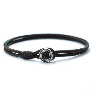 Bracelet homme double corde ethnique fait main Style Vintage - bracelet homme GoHappy