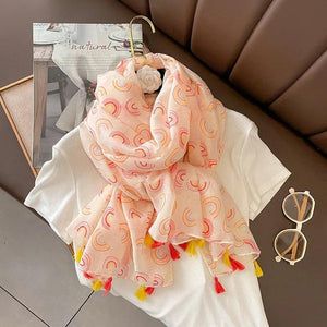 64 Foulards en Coton Look Décontracté et Chic - foulard GoHappy