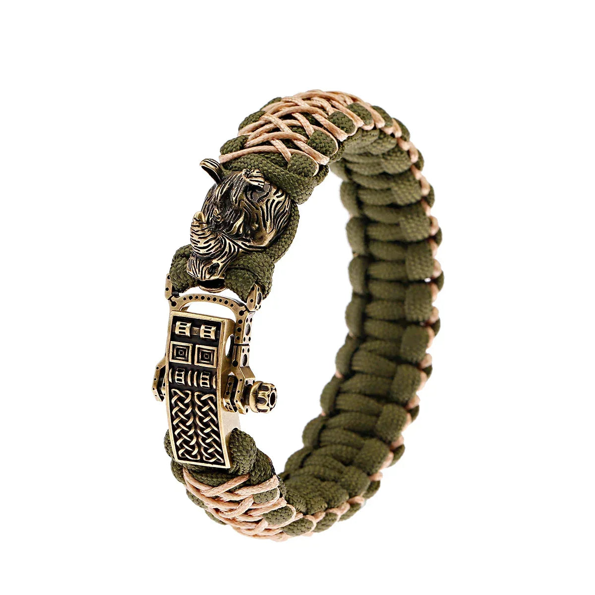 Bracelet Homme Viking Nordique Tressé Main Crâne Punk Antique - GoHappy France - bracelet homme GoHappy