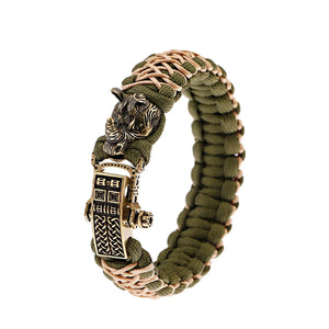 Bracelet Homme Viking Nordique Tressé Main Crâne Punk Antique - GoHappy France - bracelet homme GoHappy