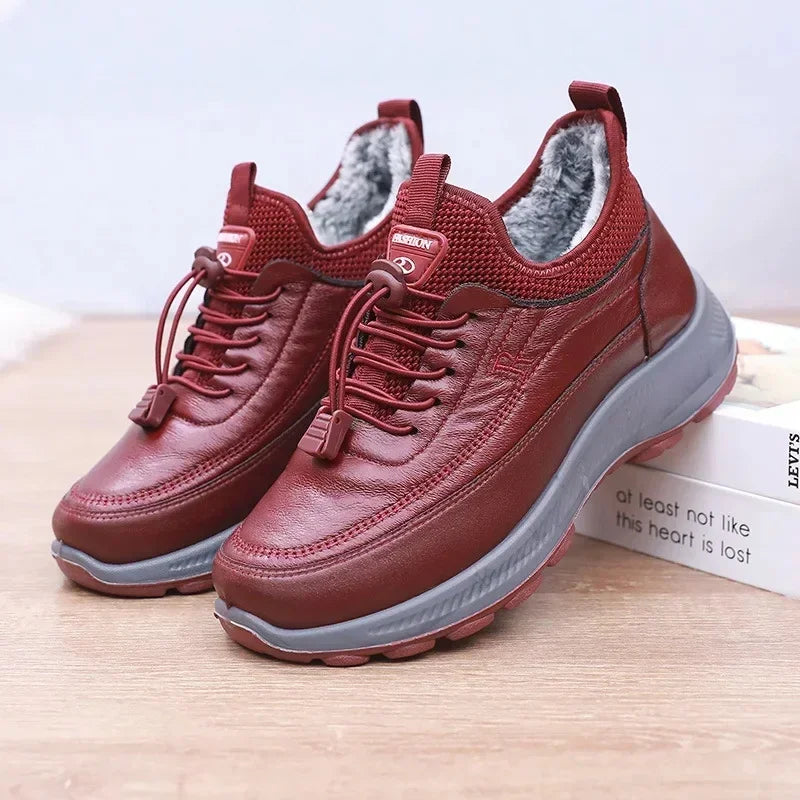 Chaussures Chaudes Marche Hiver Antidérapantes Confort - Chaussure Femme GoHappy