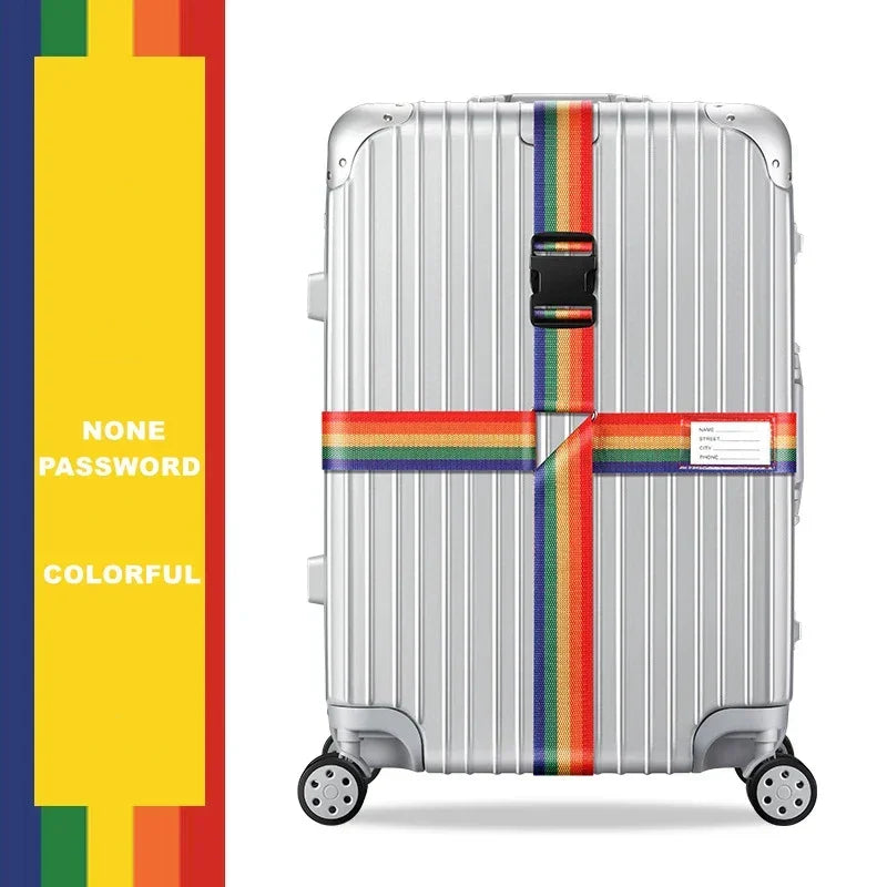 Sangle croisée avec ou sans code antivol Embarquement bagages - sangle de bagage GoHappy