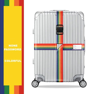 Sangle croisée avec ou sans code antivol Embarquement bagages - sangle de bagage GoHappy