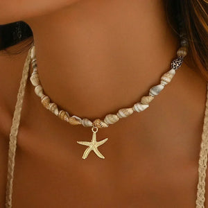 Ocean Charm collier femme coquillage bohème chic - collier GoHappy