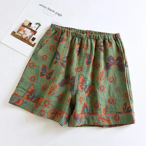 Short de Nuit Japonais en Coton pour Femme - Tissu Léger et Respirant - pyjama GoHappy