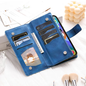 Protection Smartphone Samsung Galaxy Mandala Cuir Gaufré Porte-Cartes - Coques pour téléphones portables GoHappy