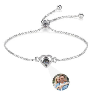 Bracelet Photo Gravé Projection Personnalisable - bracelets personnalisés GoHappy